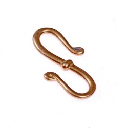 Kettenhaken Verbindungshaken aus Bronze für starke Wikingerketten Bronzekette 
