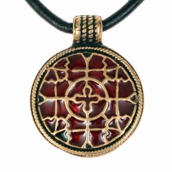 Cloisonn pendant - bronze