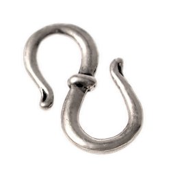 Viking chain hook - silver plated
