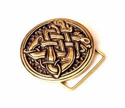 Medieval Celtic Dogs buckle