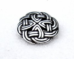 Button celtic knot - silver