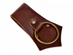 Medieval axe holder - brown & brass