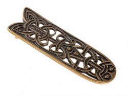 Viking belt end fitting - brass color