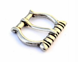 Late medieval buckle replica - silver