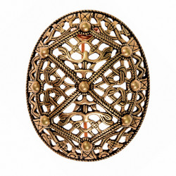 Oval brooch - bronze