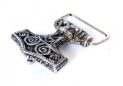 Belt buckle with Thor's Hammer
