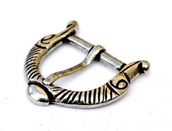 Viking belt buckle - silver colour