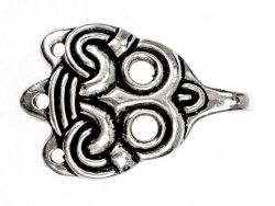 Viking leg wrap hook - silver plated