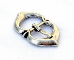 Late Medieval buckle replica - silver