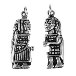 Viking couple pendant - silver