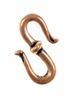 Viking chain hook -   bronze