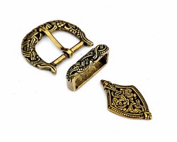 Viking belt set - brass color