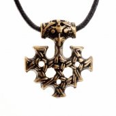 Hiddensee cross amulet - brass