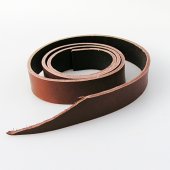 5 cm wide leather strip - brown