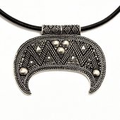 Lunula amulet - silver plated