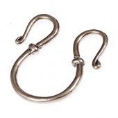 Viking chain hook - silver plated