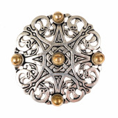 Trewhiddle disc brooch - bronze