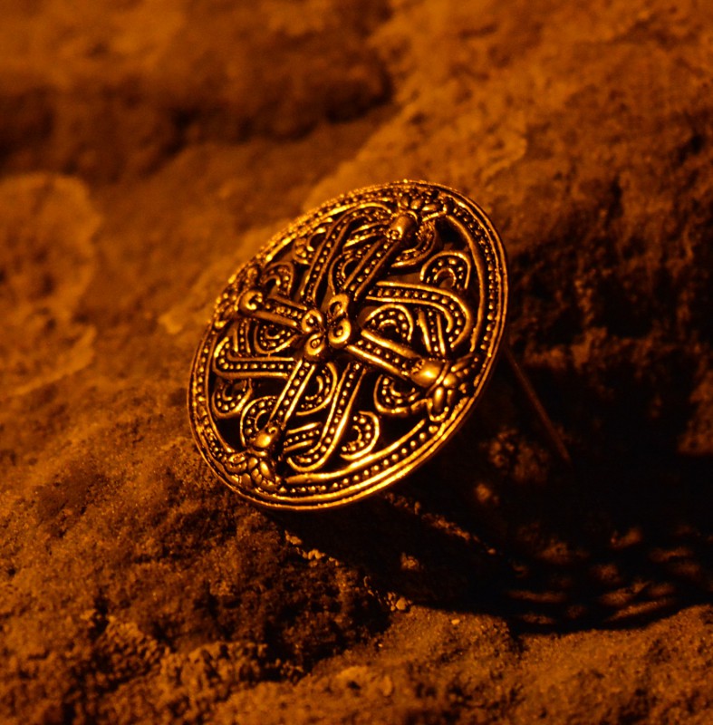 Viking disc brooch replica