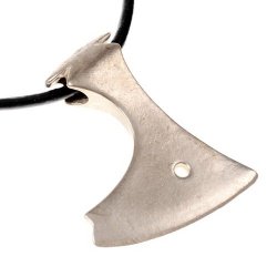 Bearded axe pendant - detail