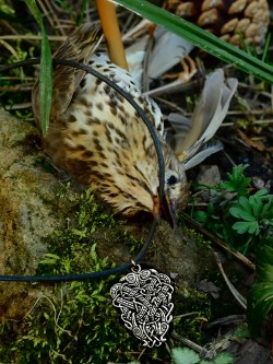 Cloisonn pendant in nature