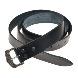 Wikingerg�rtel - schwarz / silber