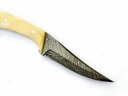 Damascus blade with handle sample 