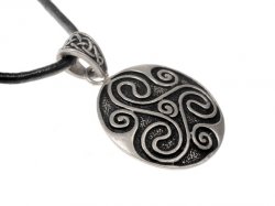 Amulett Triskele - versilbert