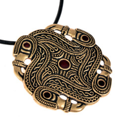Merovingian bird pendant - bronze