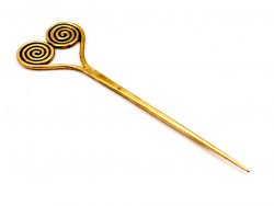 Spiral pin of the Celtic Era - bronze