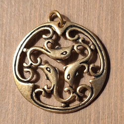 Lunula-Anhnger der Rus - Bronze