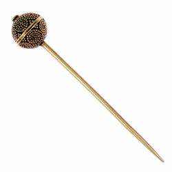 Medieval headscarf pin - bronze