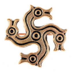 Roman horsehead brooch - bronze
