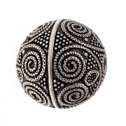 Viking bead replica - silver plated