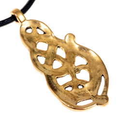 Viking serpent pendant - backside