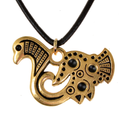 Finnish Viking bird amulet - bronze