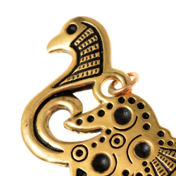 Finnish Viking bird amulet - detail