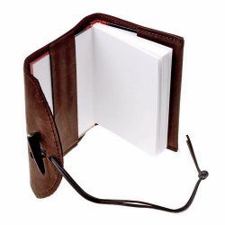 Leder-Buchh�lle - ge�ffnet