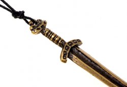 Viking sword pendant - detail