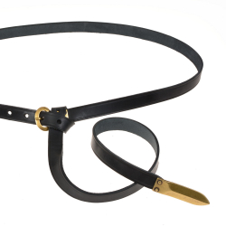 Merovingian belt - black / brass