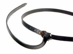 Anglo-Saxon leather belt - black