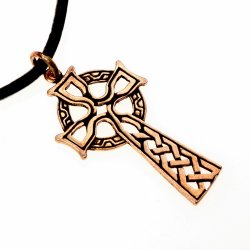 Charm with Celtic cross - bronze