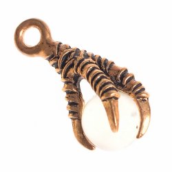 Claw pendant - bronze