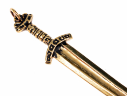 Viking sword pendant - detail
