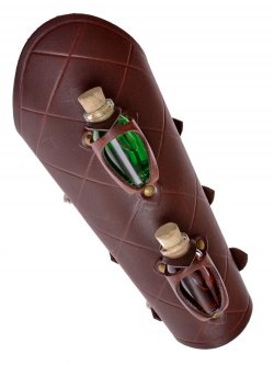 Potion vial leather bracer - detail