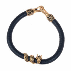 Drachen-Armband - Schwarz / Bronze