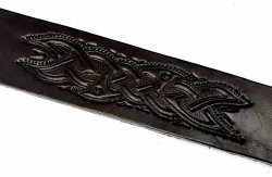 Leather Wristband in 3 cm - Celtic
