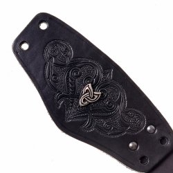 Celtic leather arm guard