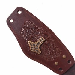 Viking leather arm guard