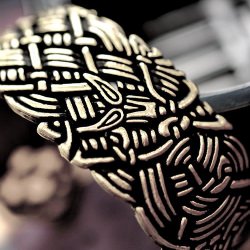 Bangle with celtic knot work