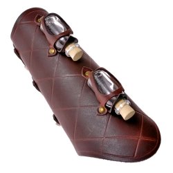 Potion vial bracer - brown